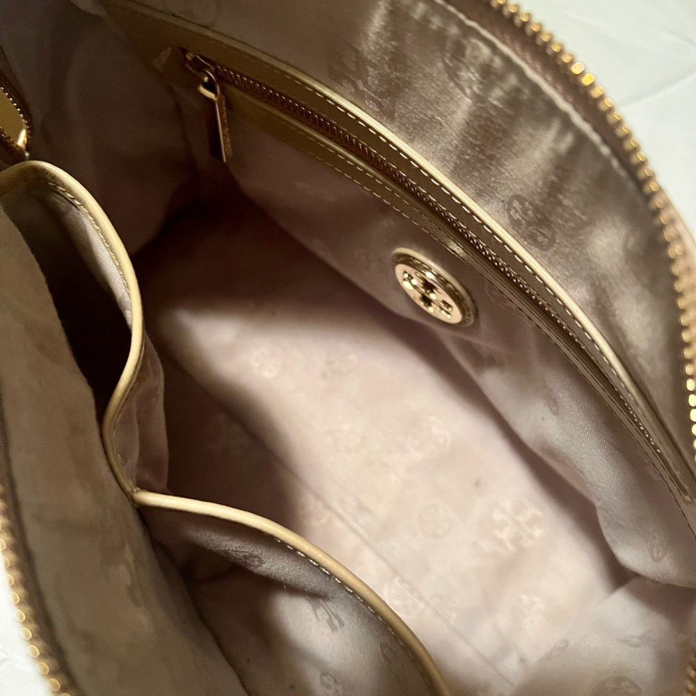 Tory Burch Color Block Middy Satchel - image 3